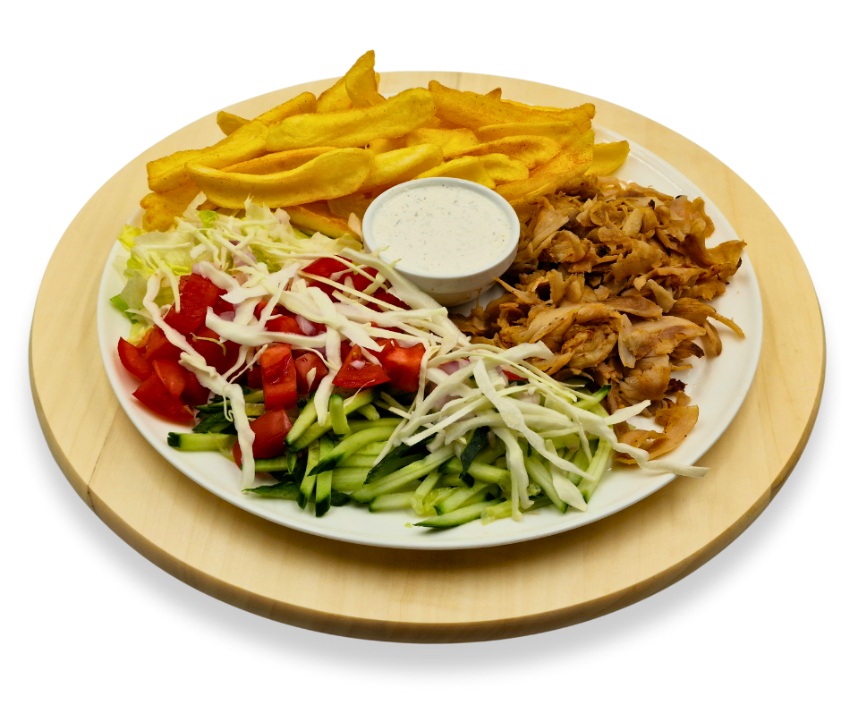 Gyros tál borjú